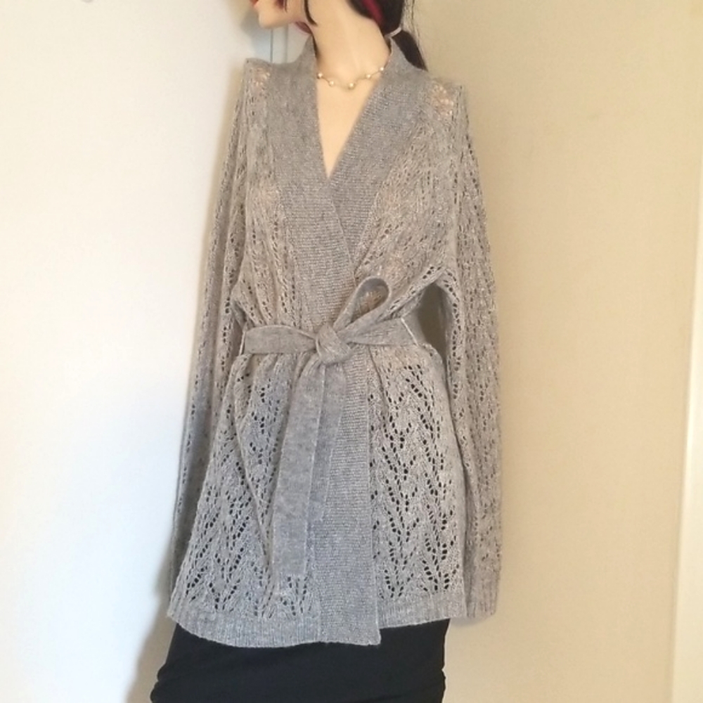 Gilligan and O'Malley cozy knit wrap sweater